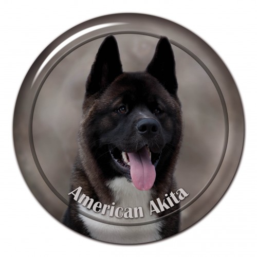 3D sticker American Akita 101 C