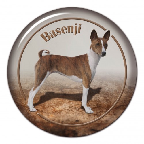 3D sticker Basenji 102 C