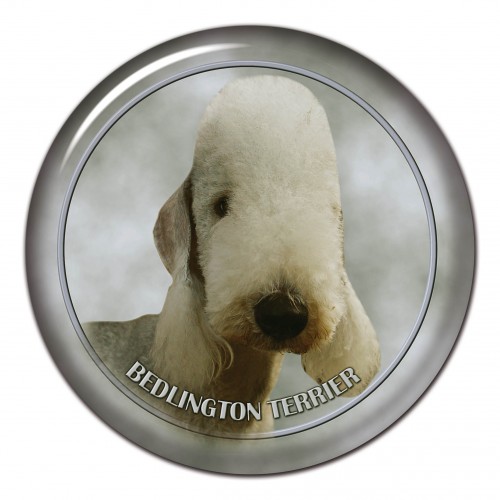 3D sticker Bedlington Terrier 101 C