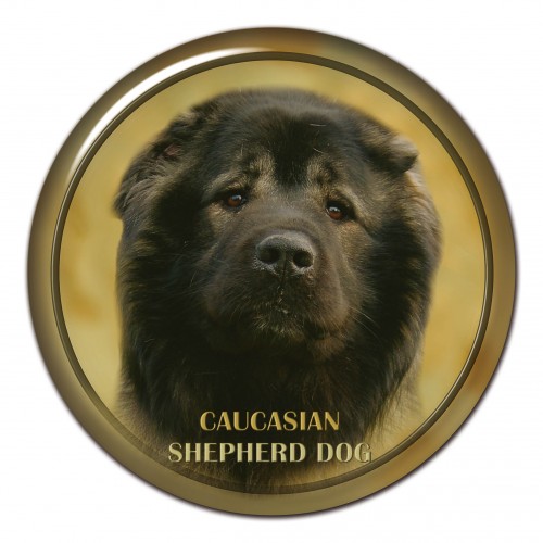 3D sticker Caucasian Shepherd Dog 101 C