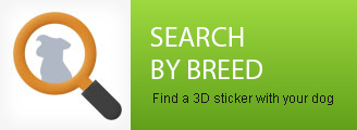 3D stickers search - Choose your dog breed