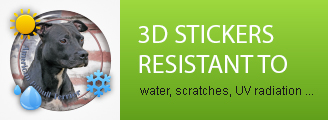 3D stickers are durable